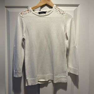Ralph Lauren women sweater with lace detailing